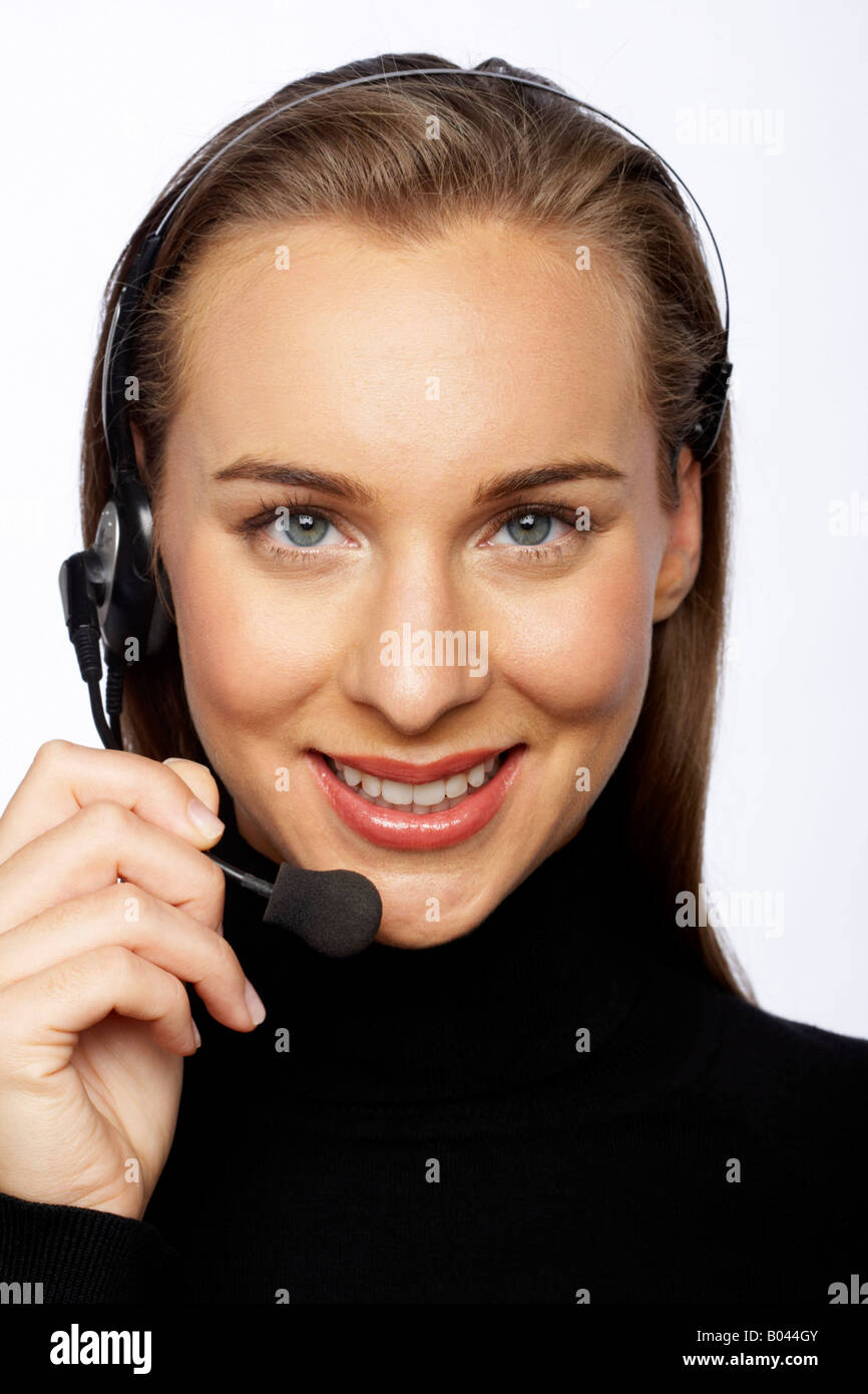 Women blonde hair blue eyes headshot hi-res stock photography and ...
