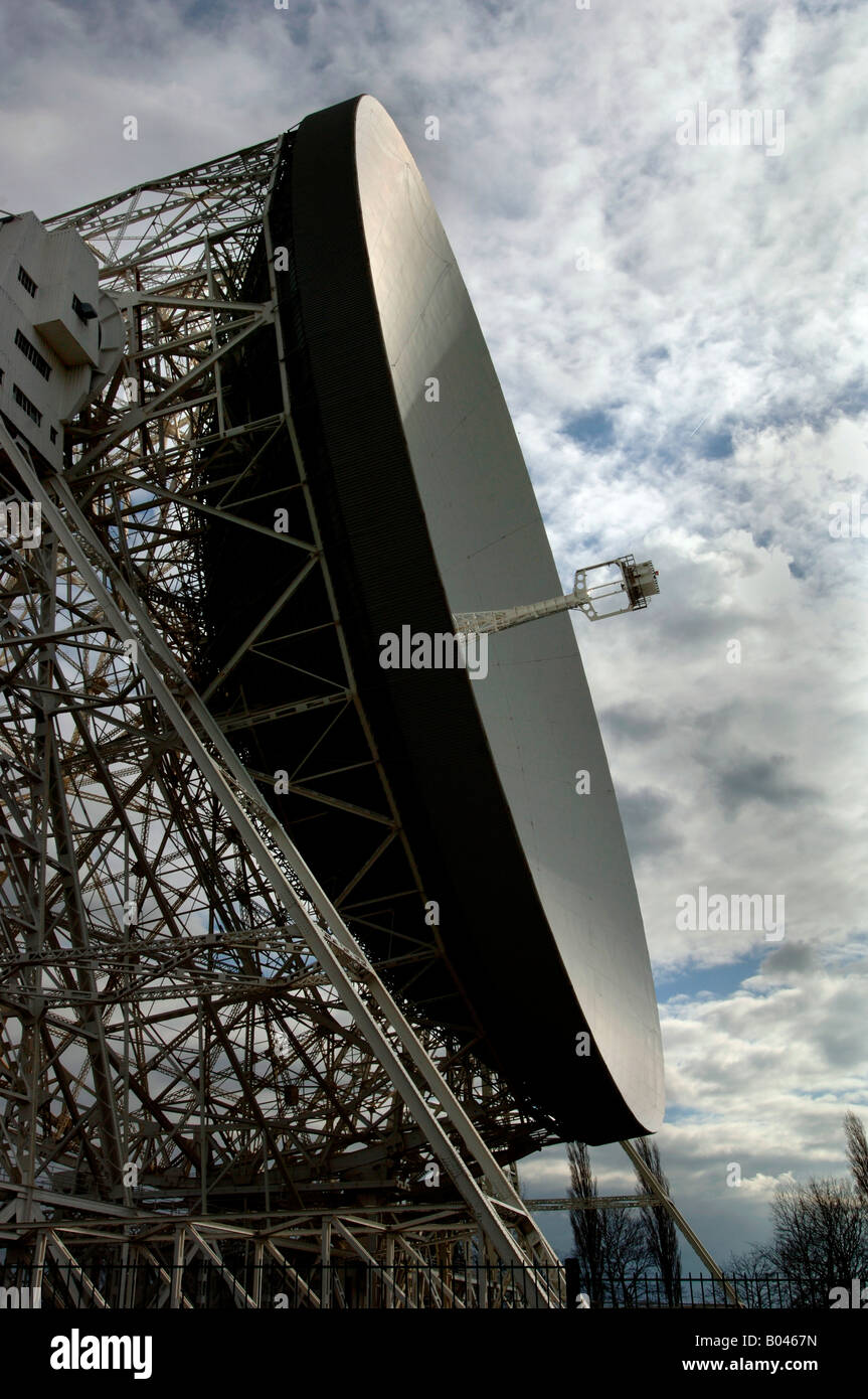 Jodrell Bank Radio Telescope Dish. Stock Photo