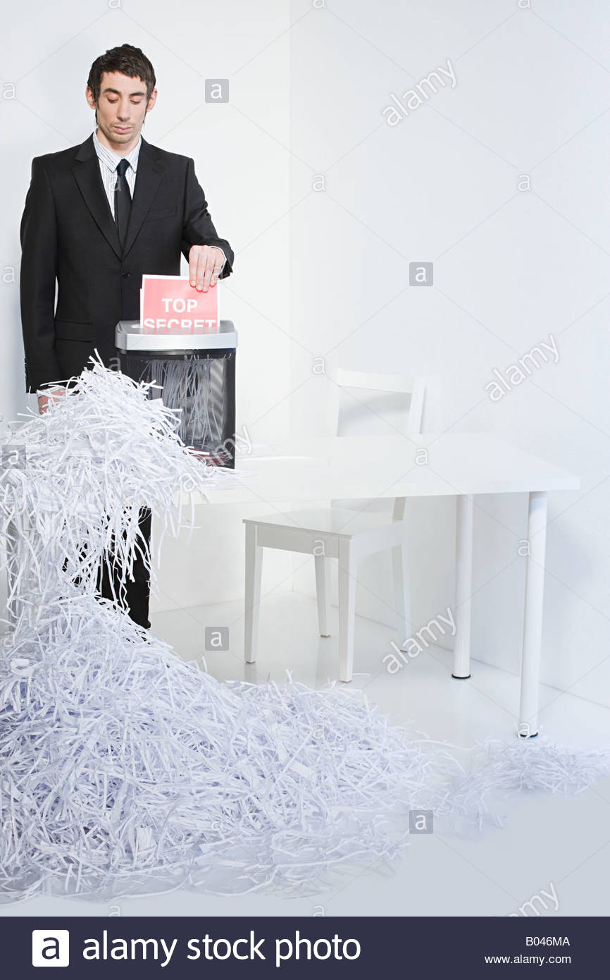 Paper Shredder Man Stock Photos & Paper Shredder Man Stock Images Alamy
