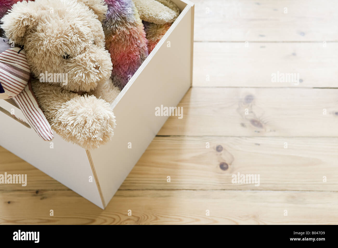 Toys in a box Stock Photo Alamy
