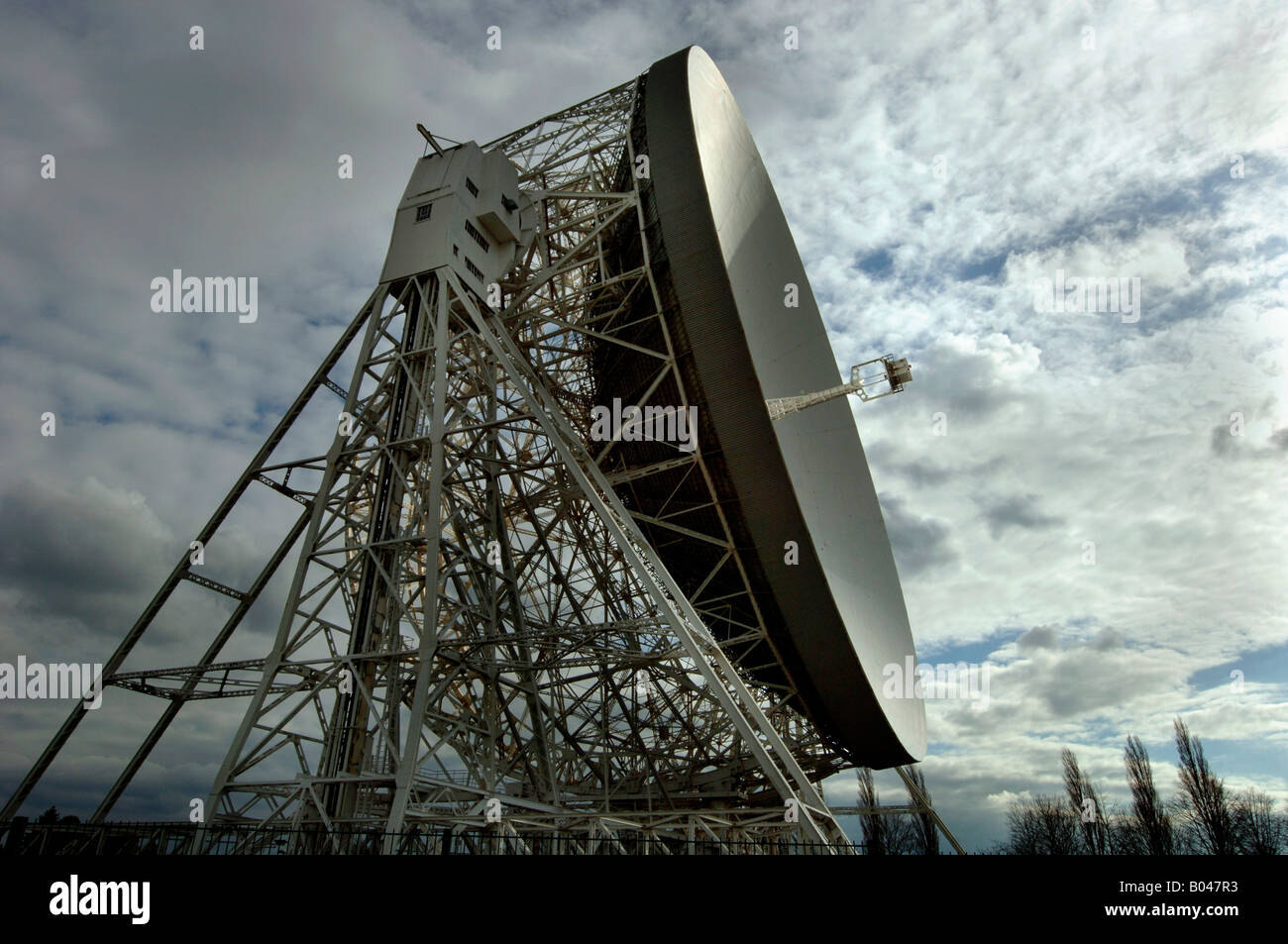 Jodrell Bank Radio Telescope Dish. Stock Photo