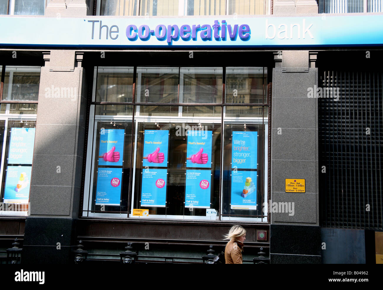 Branch of the Co-operative Bank in City of London Stock Photo