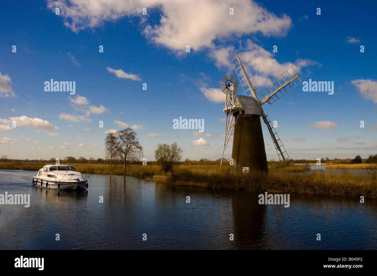 Turf Fen Mill,How Hill, Norfolk Broads Stock Photo
