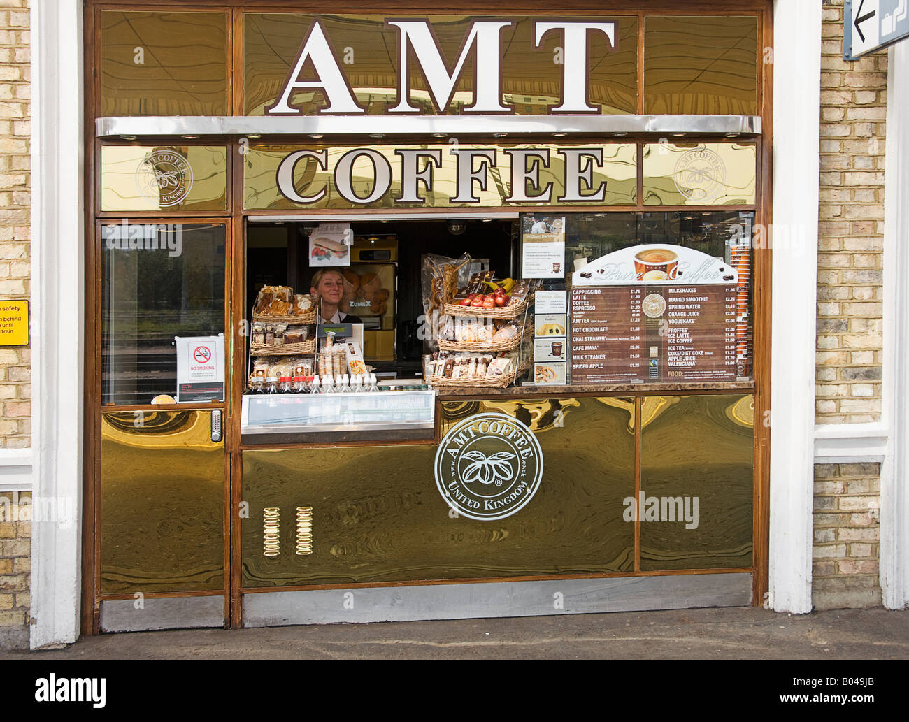Snacks at railway station. Cambridge Stock Photo Alamy
