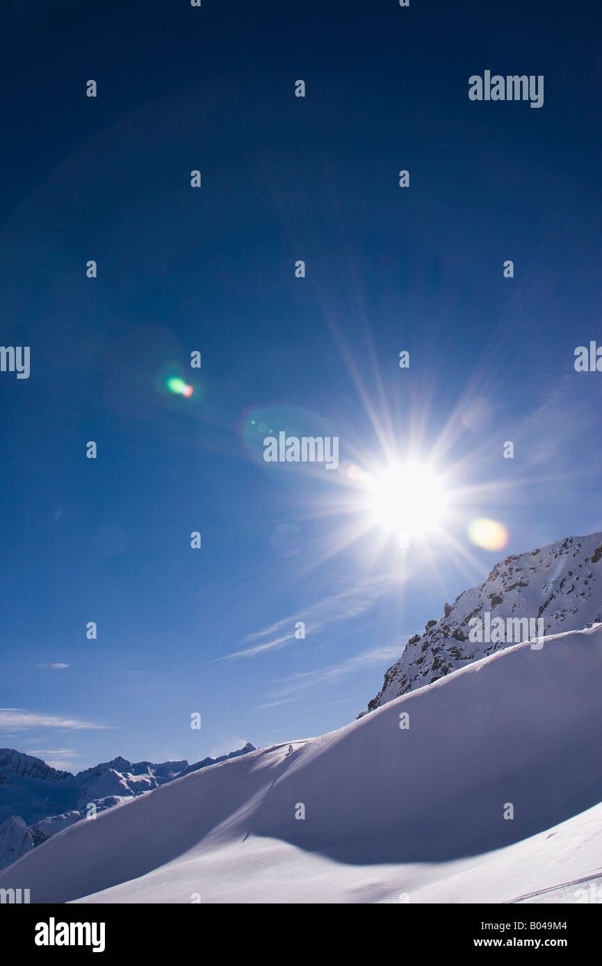 Mountains above Passo del Tonale Italy Stock Photo