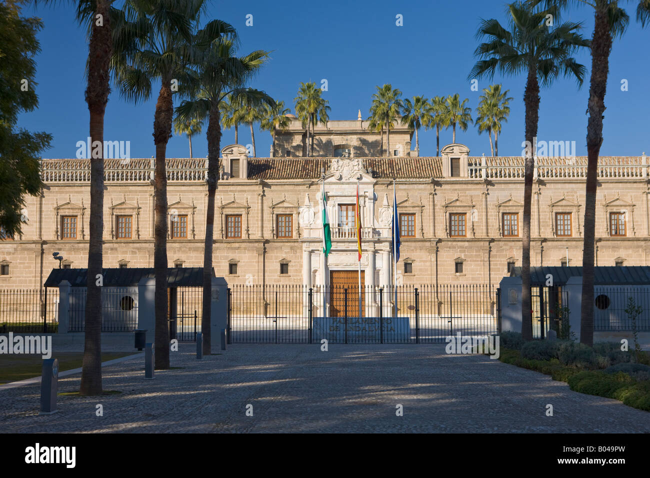 Parlamento de Andalvcia (Andalusian Regional Parliament). The Hospital de las Cinco Llagas was once housed in this building Stock Photo