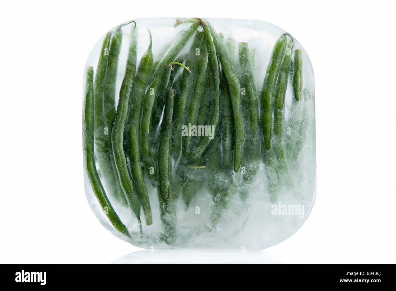Frozen green beans Stock Photo Alamy