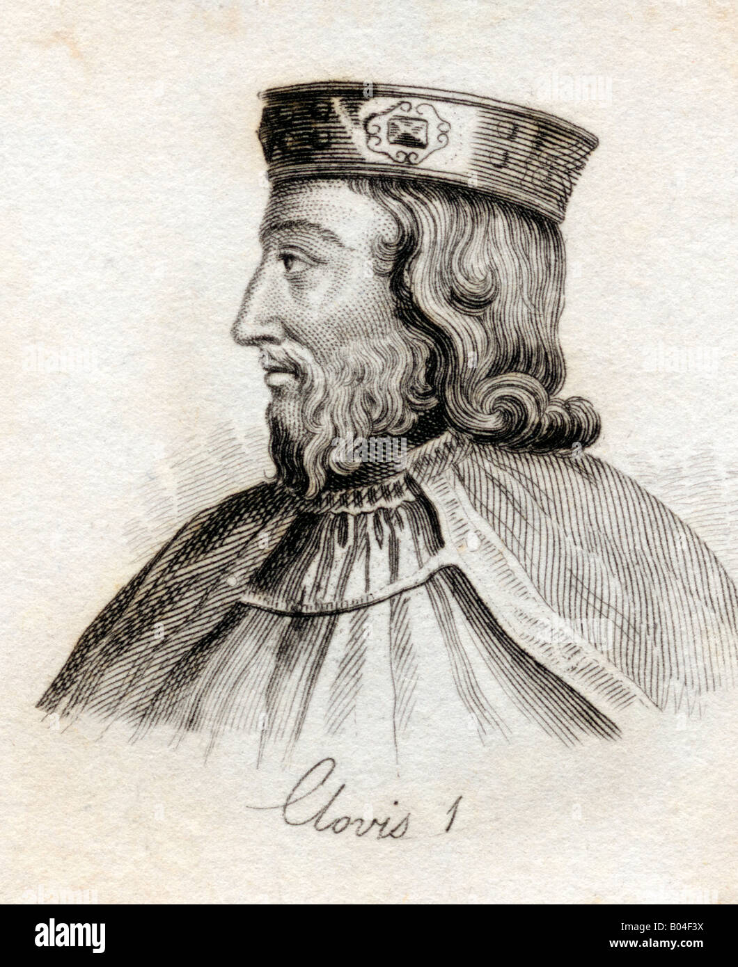 Clovis I, c.46651. First king of the Salien Franks. From the book