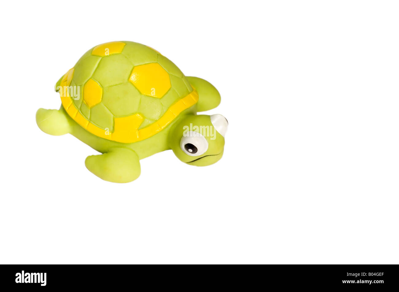 series isolated on white toy rubber turtle Stock Photo - Alamy
