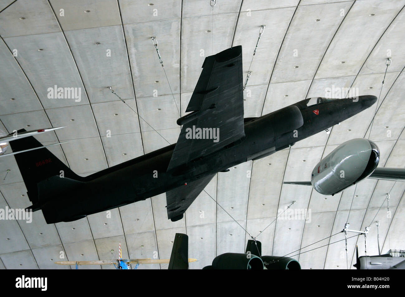 US U-2 SPY PLANE -IMPERIAL WAR MUSEUM,DUXFORD, UK - Stock