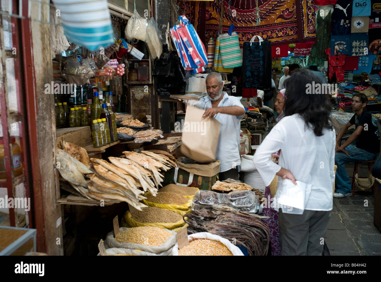 Dried fish on sale in Port Louis market, Mauritius Stock Photo Alamy