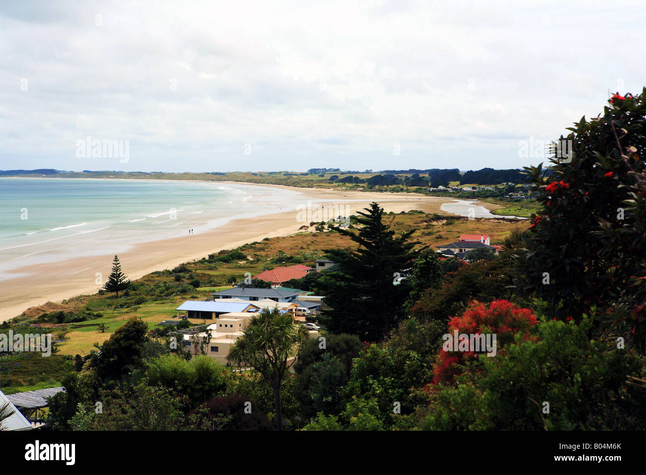 Bay at Ahipara end of ninety mile beach North Island New Zealand Stock Photo