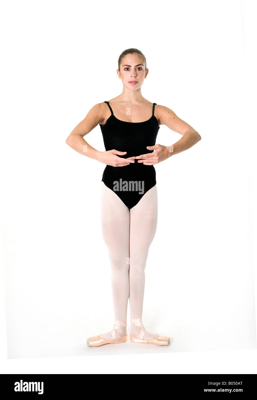 Young Ballerina in first position Photo - Alamy