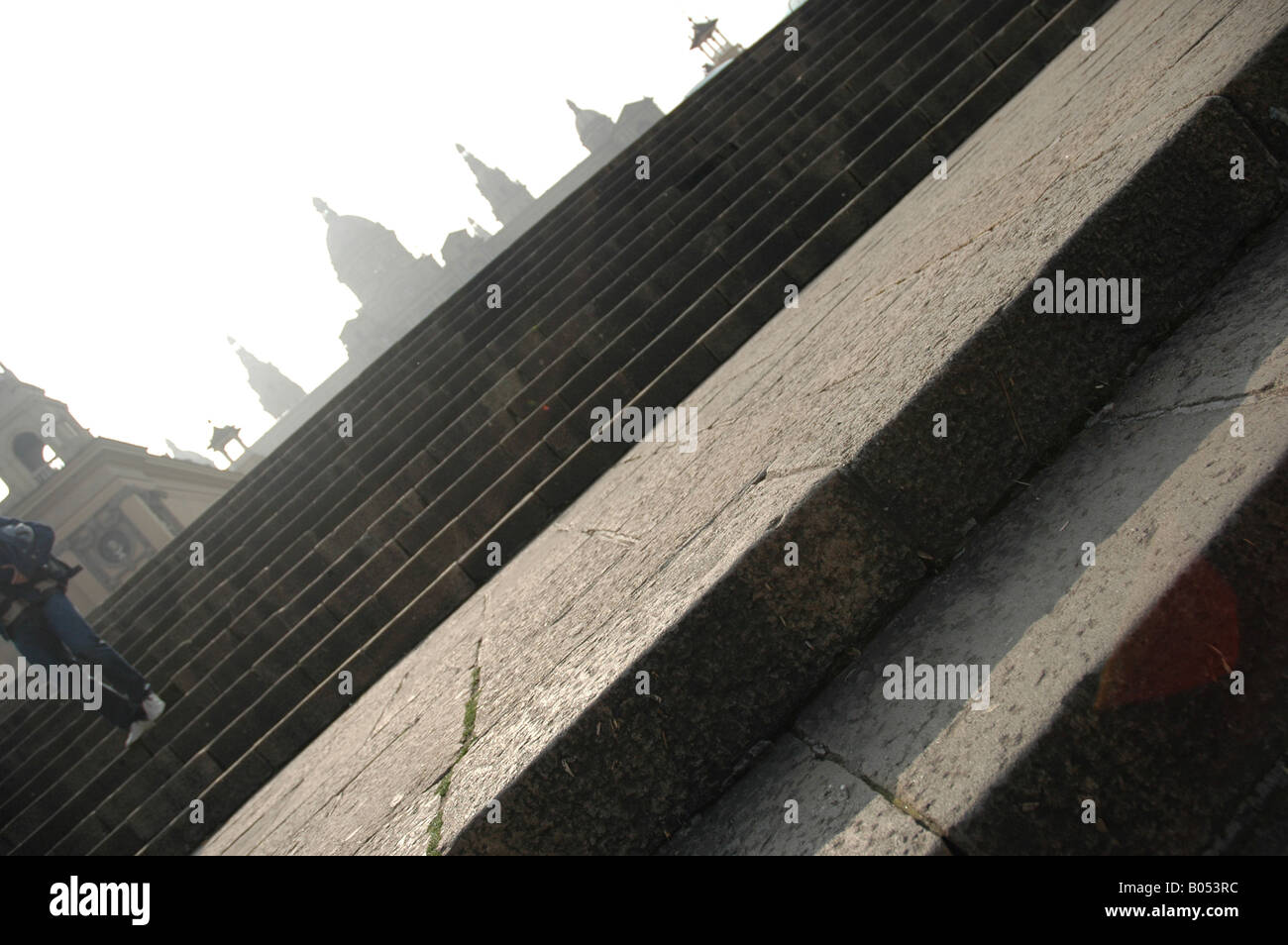 Palau Nacional Palast palace Treppe stairs Stock Photo