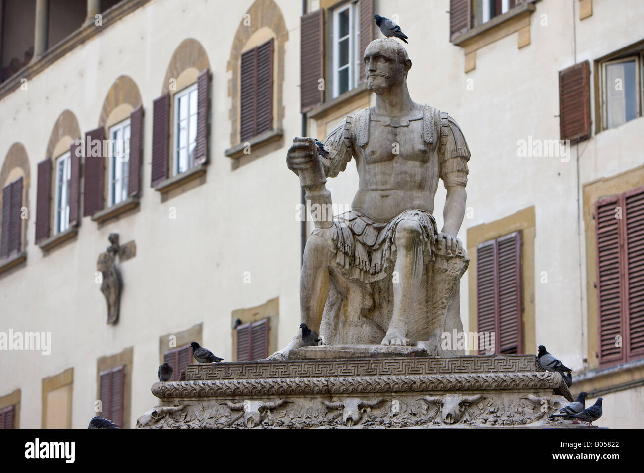 Statue Of Giovanni Delle Bande Nere In Piazza San Lorenzo, City of Florence, a UNESCO World