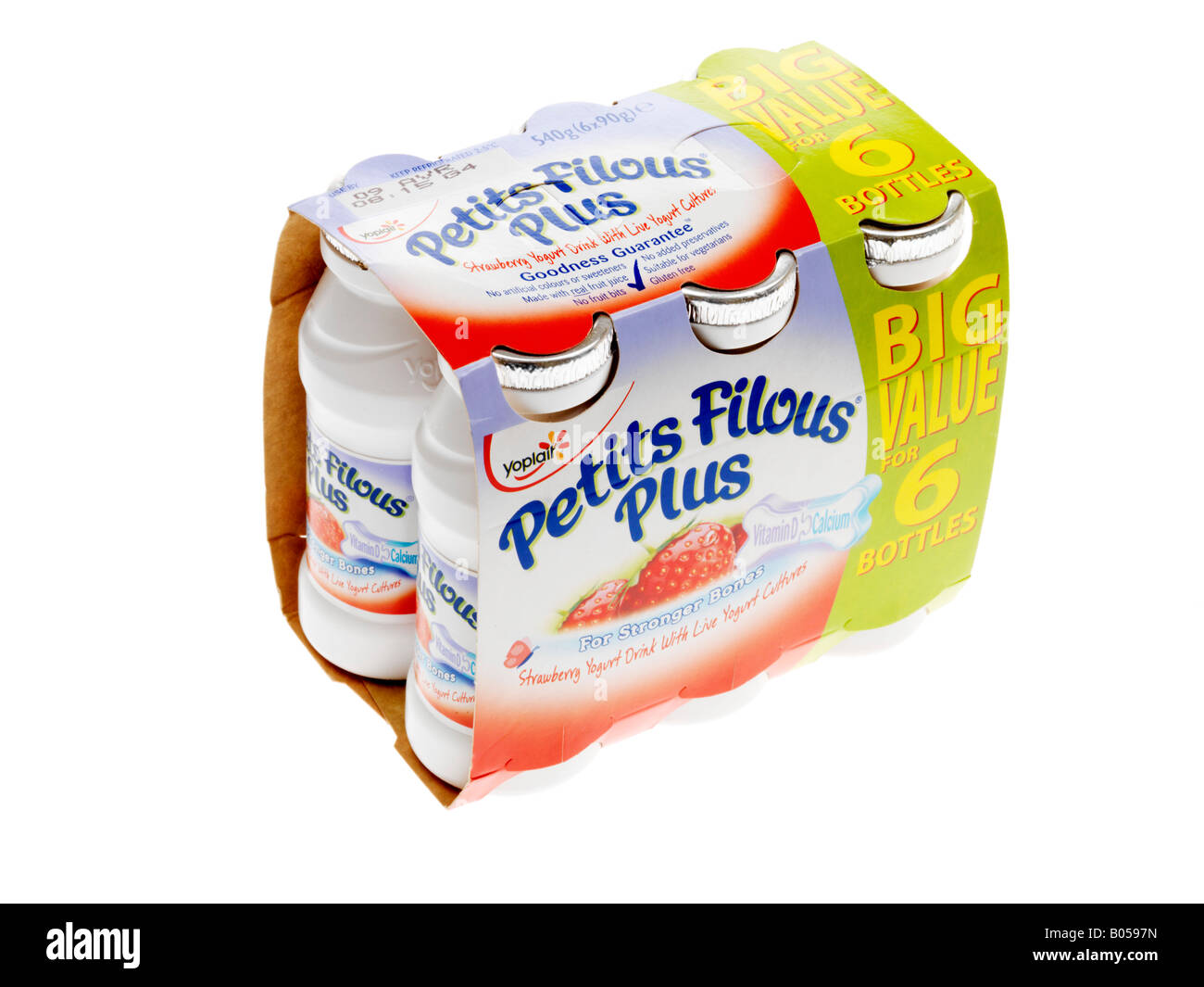 Strawberry Yoghurt Drinks Stock Photo Alamy