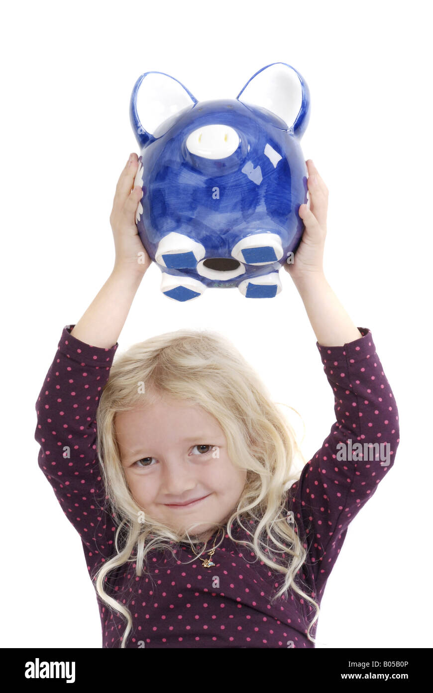 girl with piggy banks Stock Photo - Alamy