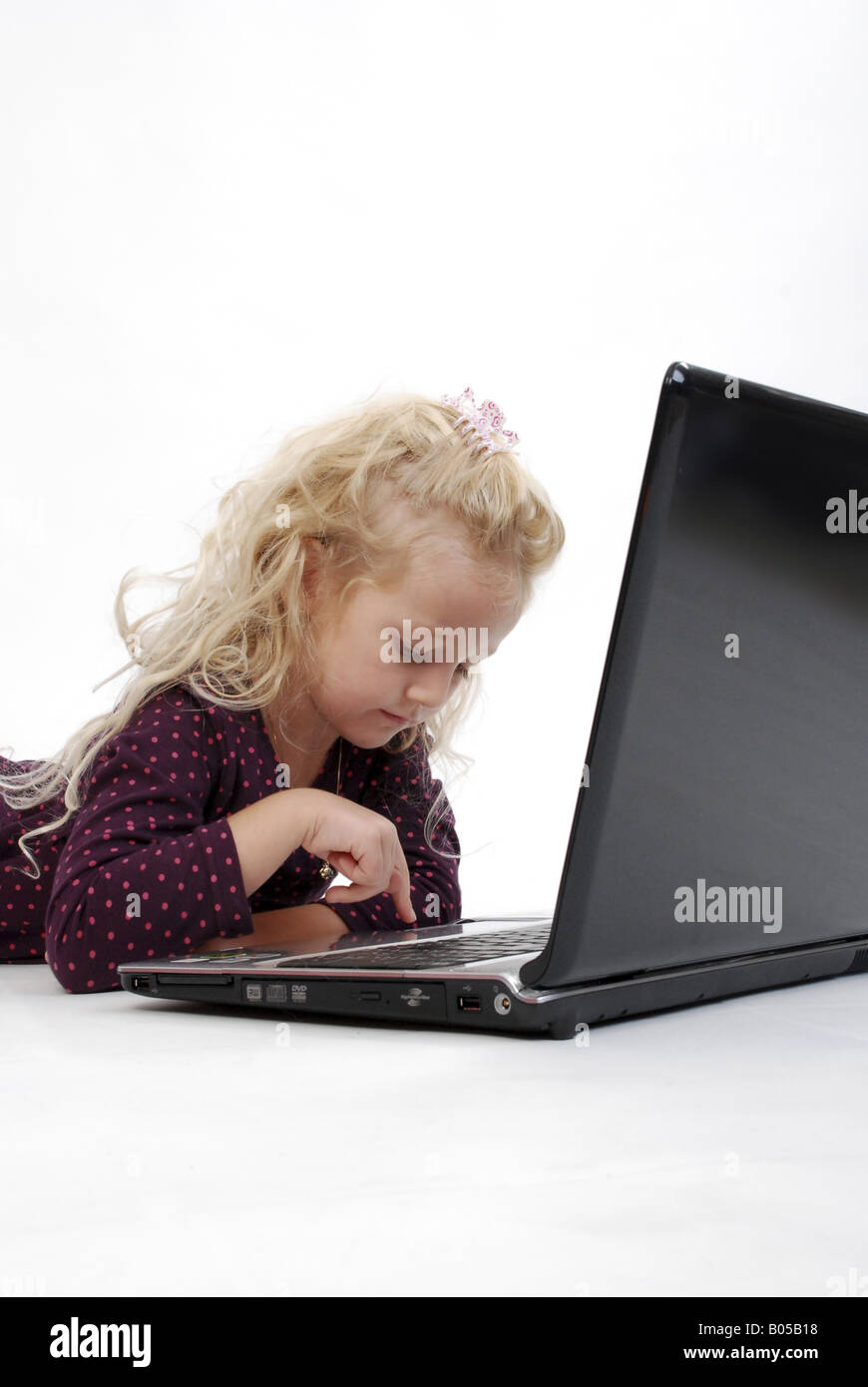 Girl using advance technology hi-res stock photography and images - Alamy
