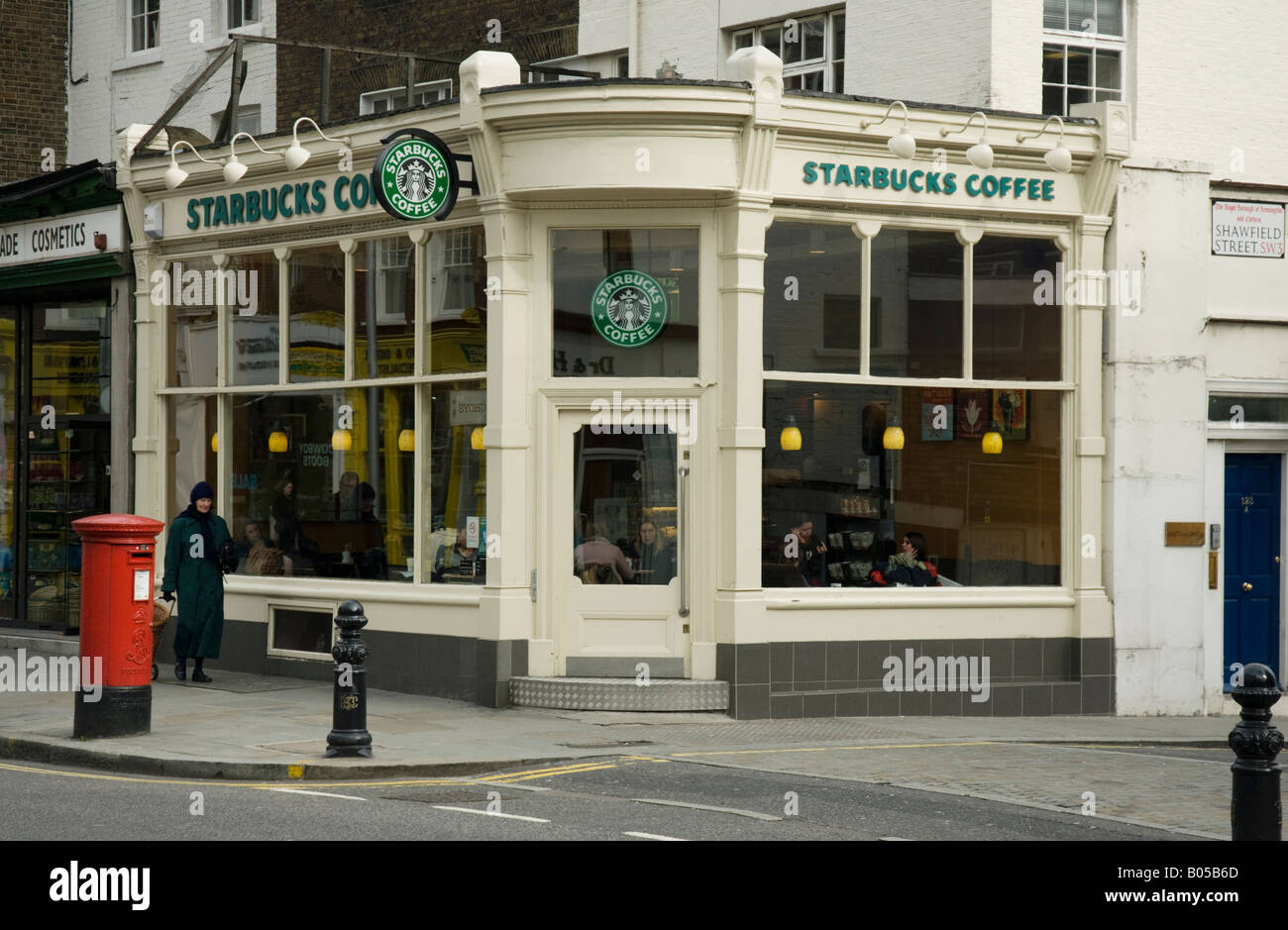 Starbucks coffee kings road chelsea hires stock photography and images