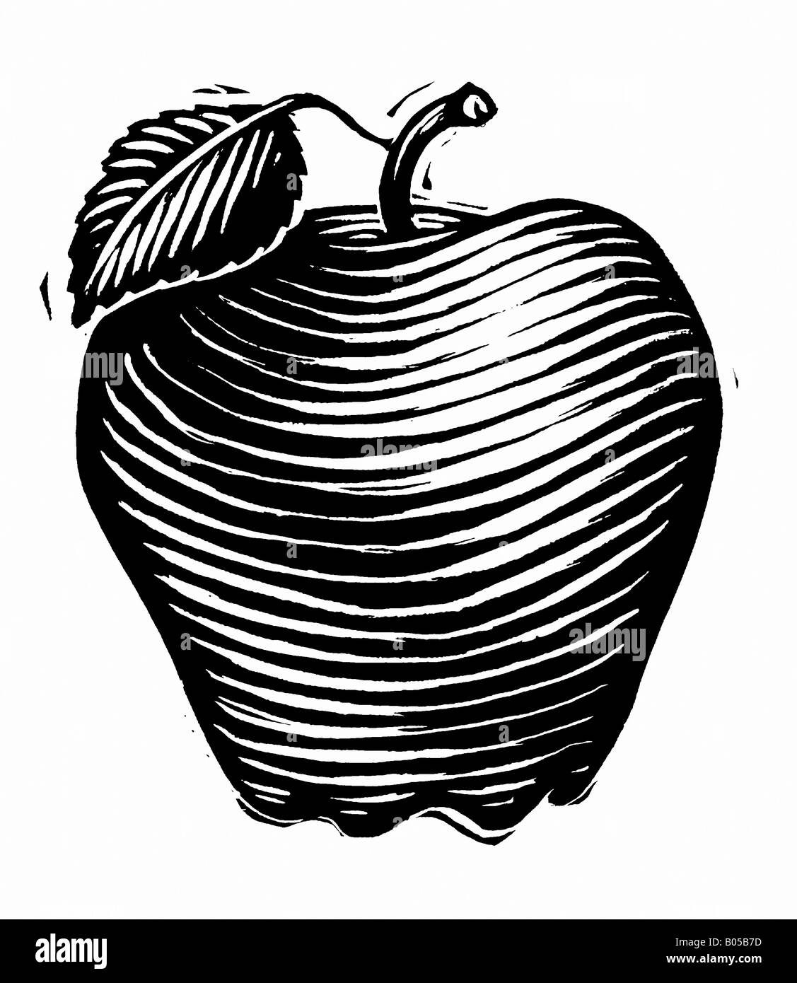 Illustration of Apple Stock Photo - Alamy