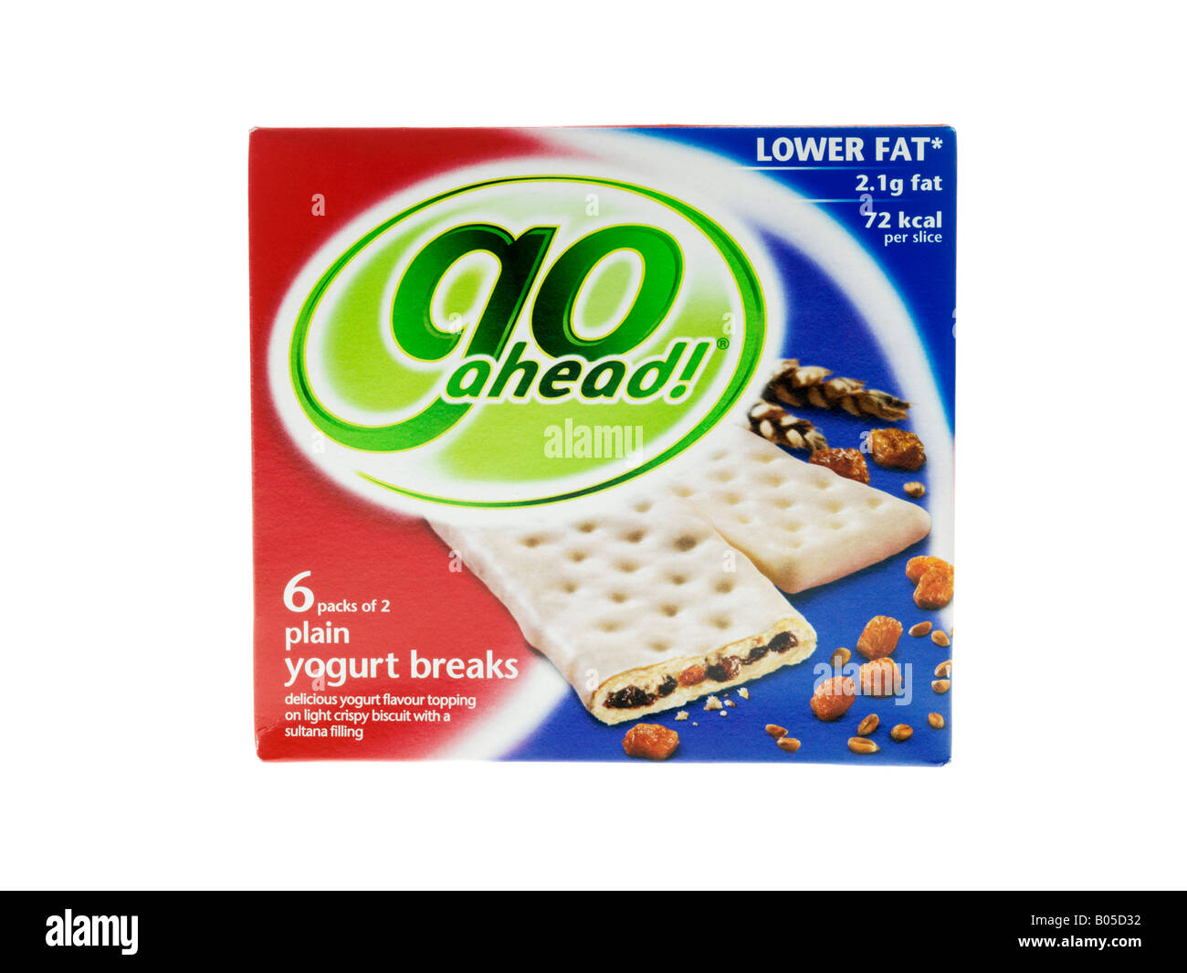 Yogurt Coated Bars Stock Photo Alamy