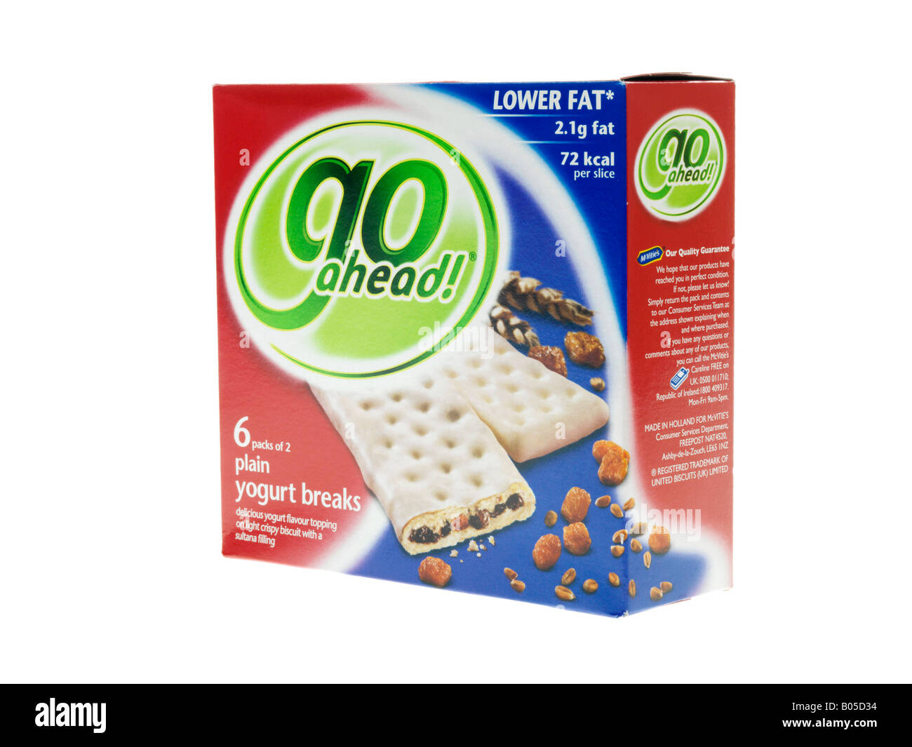 Yogurt Coated Bars Stock Photo Alamy