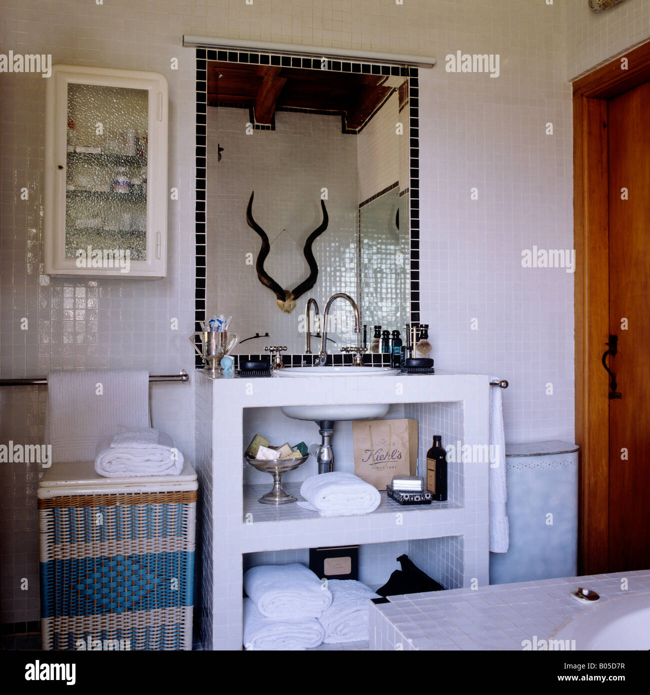 bathroom in a South African Cape Dutch homestead Stock Photo Alamy