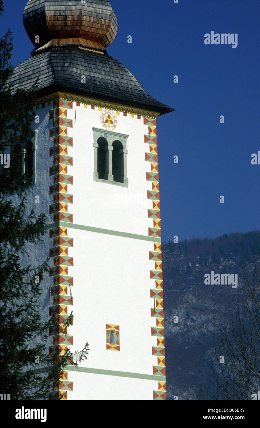 Church of St John the Baptist Ribcev Laz Tower Stock Photo - Alamy