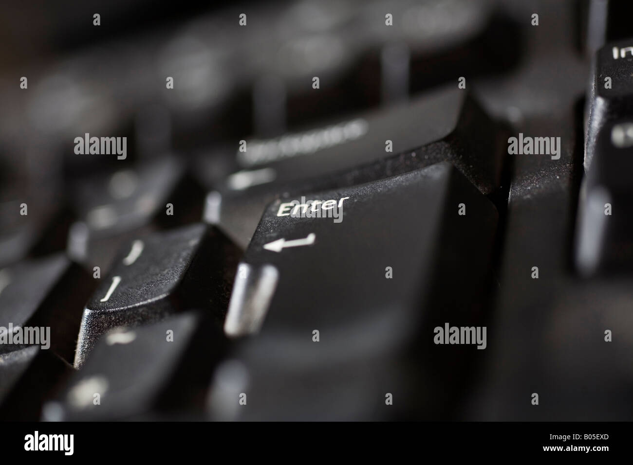 enter key on a computer keyboard Stock Photo