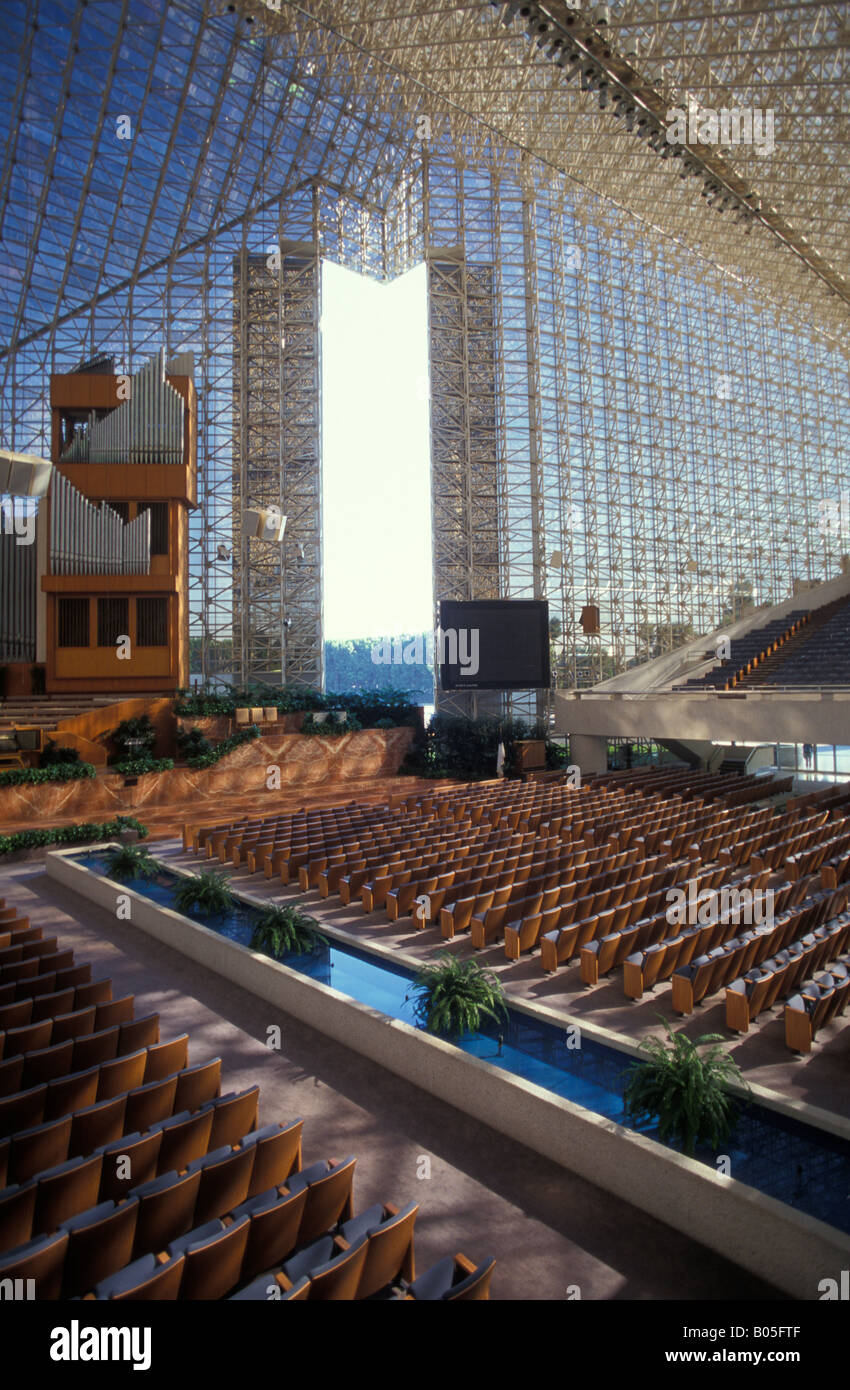 Crystal cathedral church in Anaheim Los Angeles California USA Stock