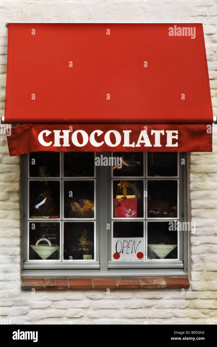 Chocolate shop in Bruges, Belgium Stock Photo Alamy
