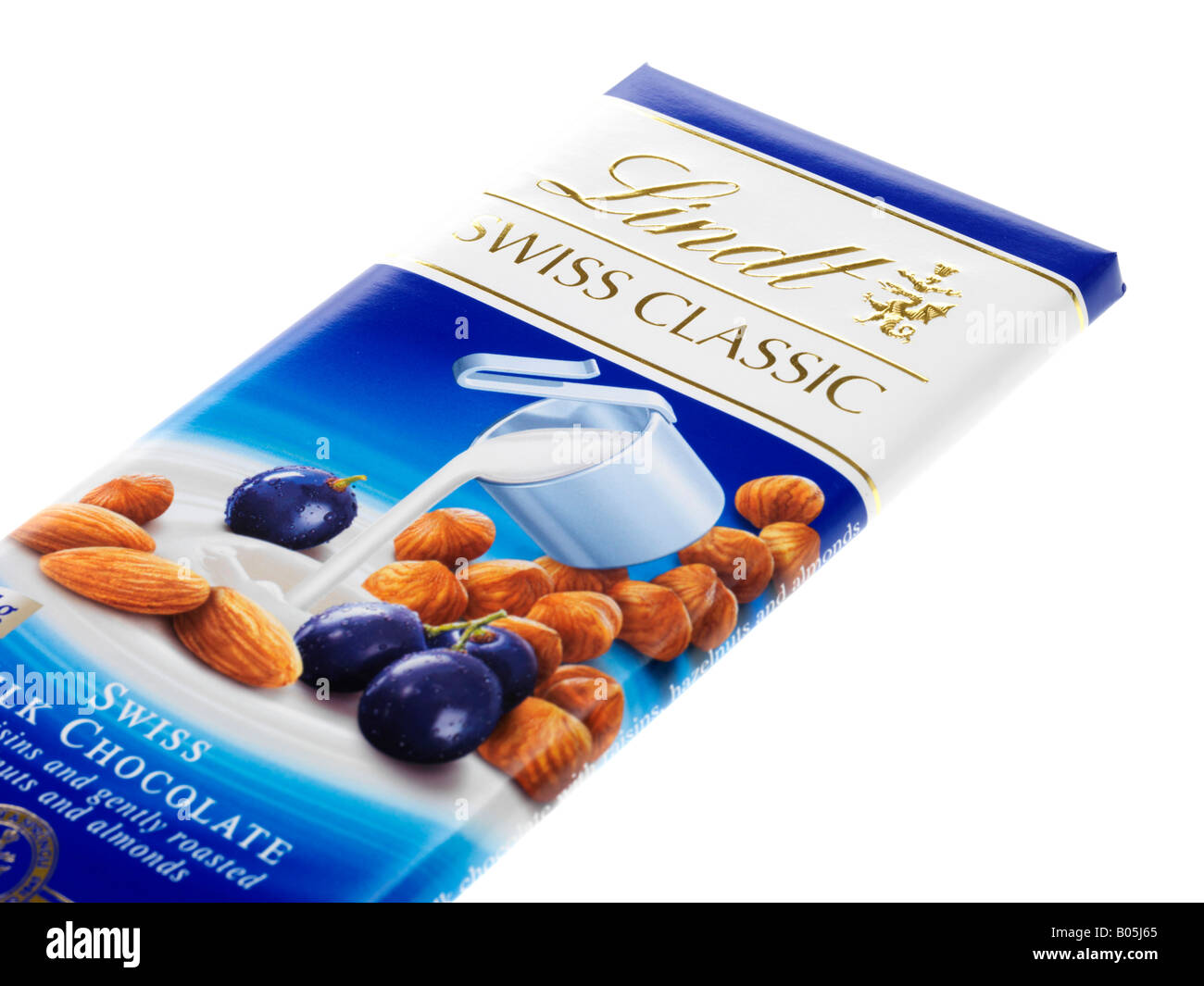 Fruit and Nut Milk Chocolate Bar Stock Photo Alamy