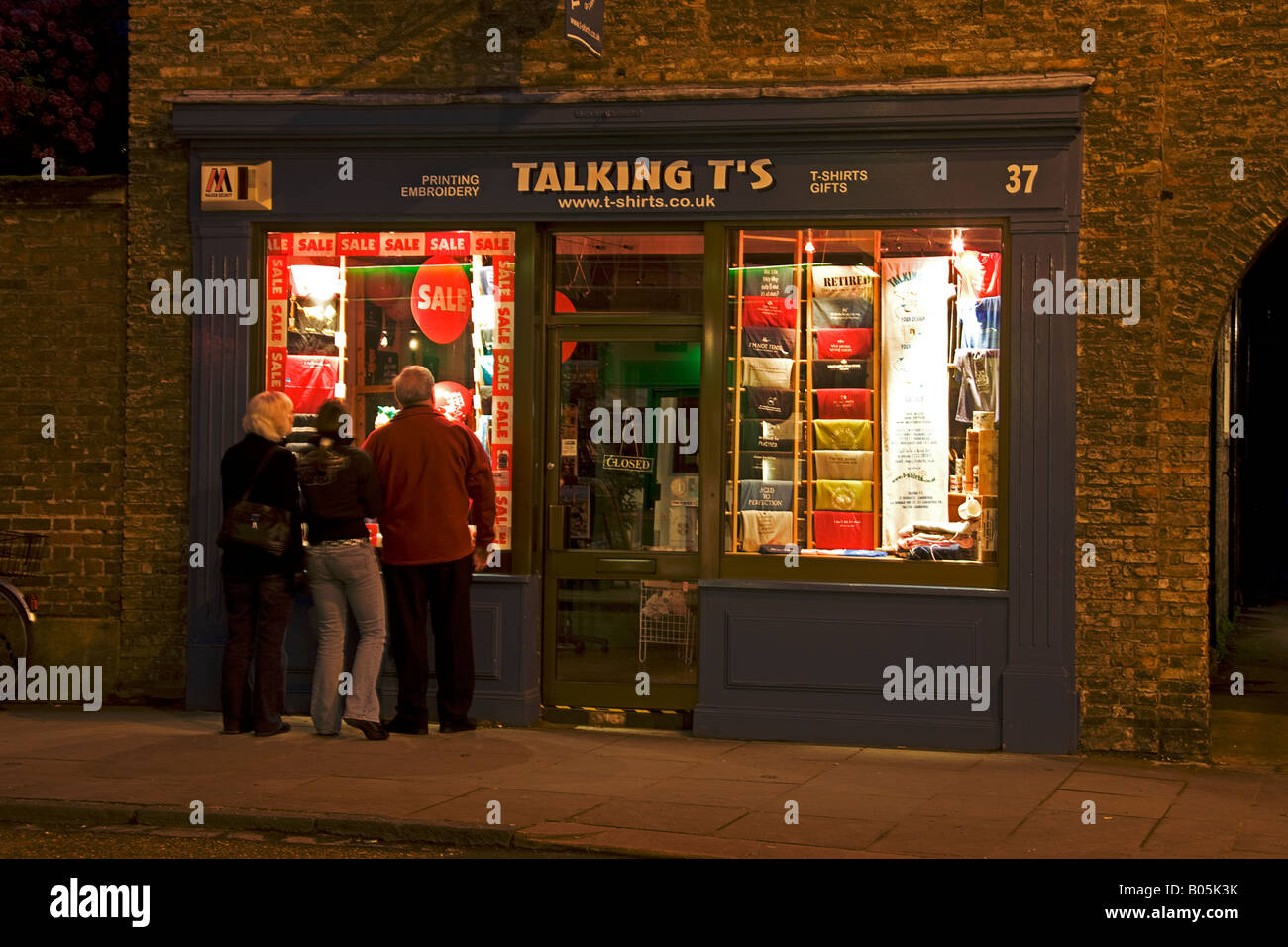 talking shop. cambridge Stock Photo Alamy