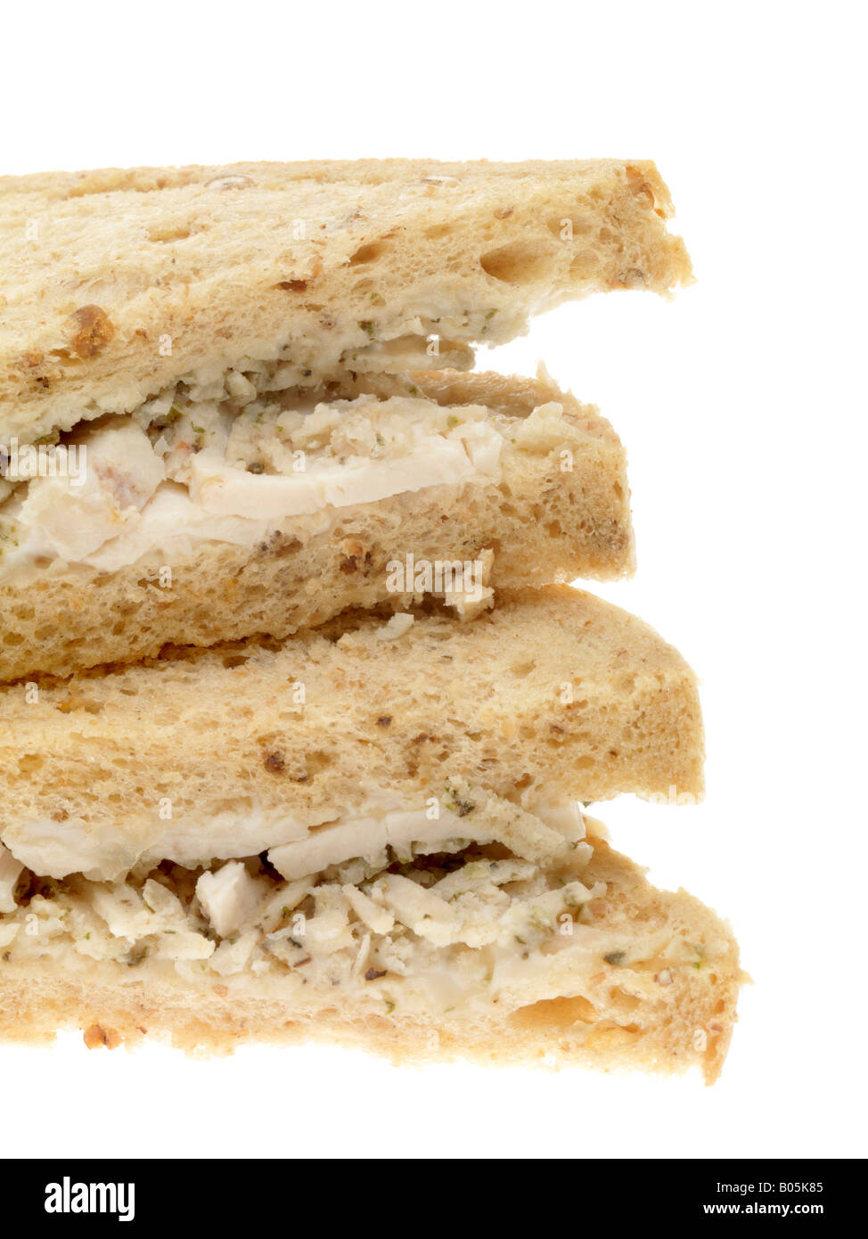 Roast Chicken And Stuffing Sandwich Stock Photo Alamy