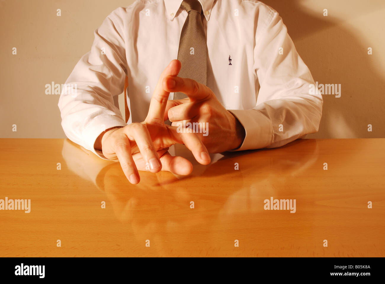 Hand gestures: counting with fingers. Stock Photo