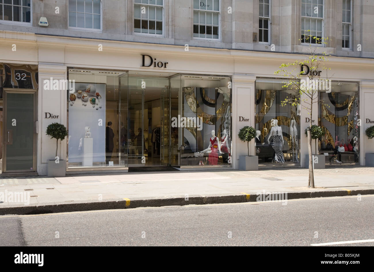 Dior Fashion Shop Sloane Street Knightsbridge Stock Photo