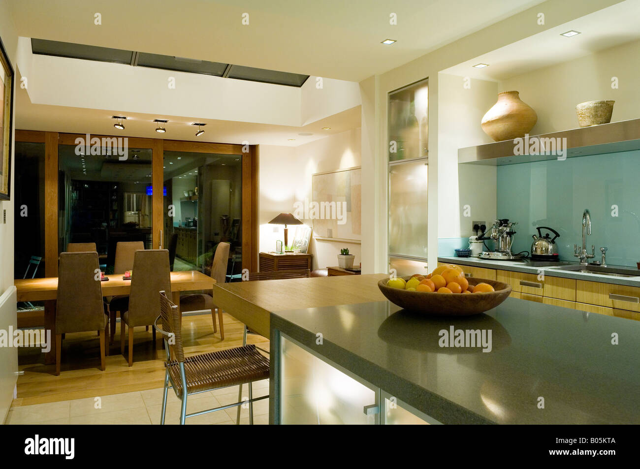 Modern kitchen interior by 3S Architects Stock Photo