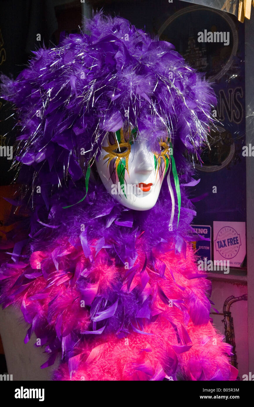 Bright Mask and Costume in New Orleans Shop Stock Photo Alamy