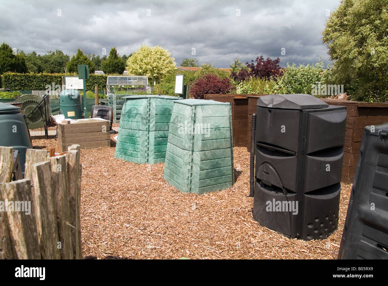a range of different compost bins Stock Photo Alamy