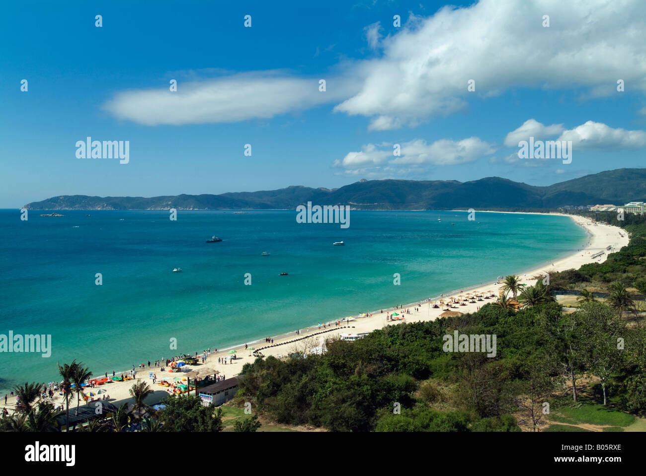 Overview of Yalong Bay,Sanya Stock Photo Alamy
