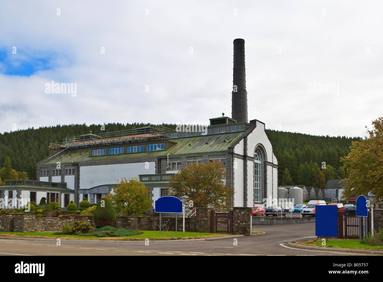Tormore Distillery in the Whisky Trail Advie Scotland Stock Photo