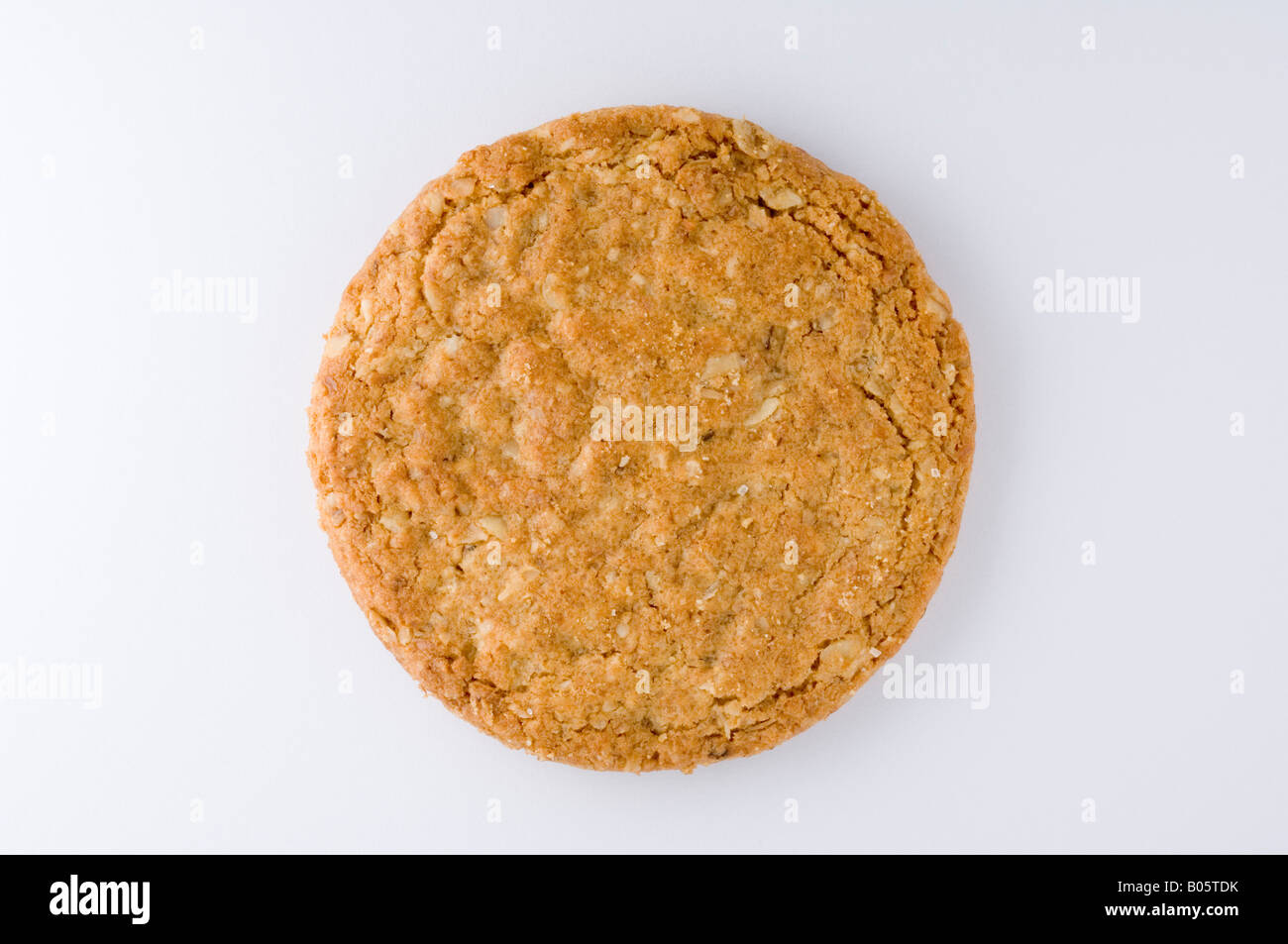 Hobnob Biscuit on a white background Stock Photo Alamy