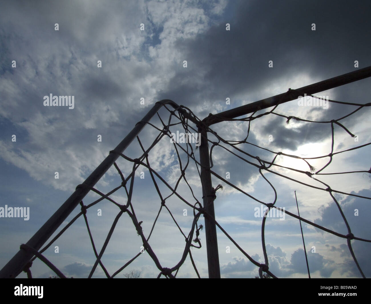 Sunset football field goal posts hi-res stock photography and images ...