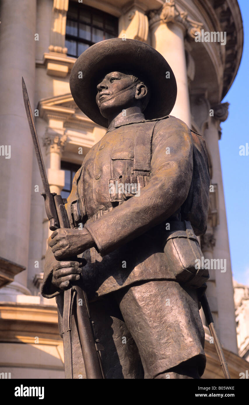 The Gurkha Soldier statue, Horse Guards, City of Westminster, London, England, UK Stock Photo