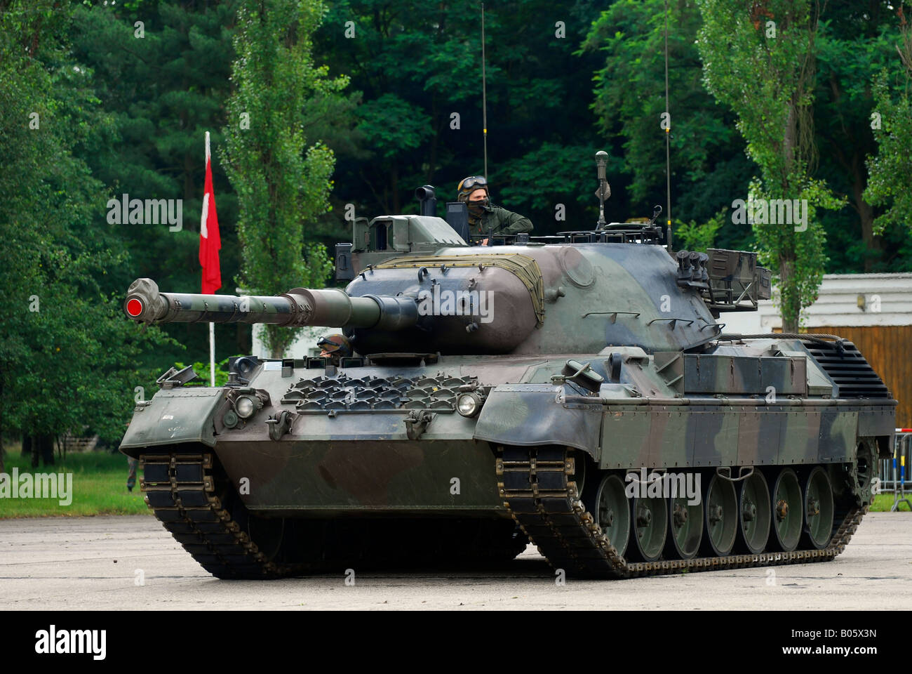 The Leopard 1A5 MBT of the Belgian Army in action Stock Photo - Alamy