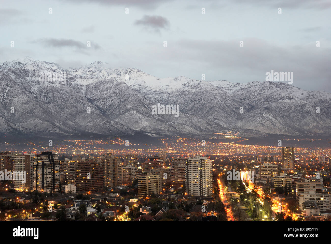 Chile Weather In December Winter scene shows buildings hi-res stock photography and images - Alamy