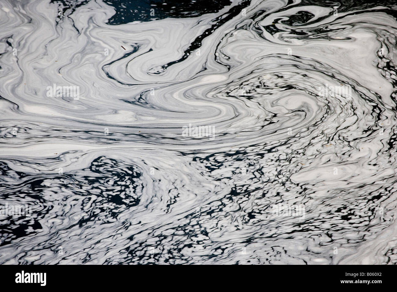Hot mud pools boiling on the surface at Wai O Tapu Sacred Waters, Rotorua area, North Island, New Zealand Stock Photo