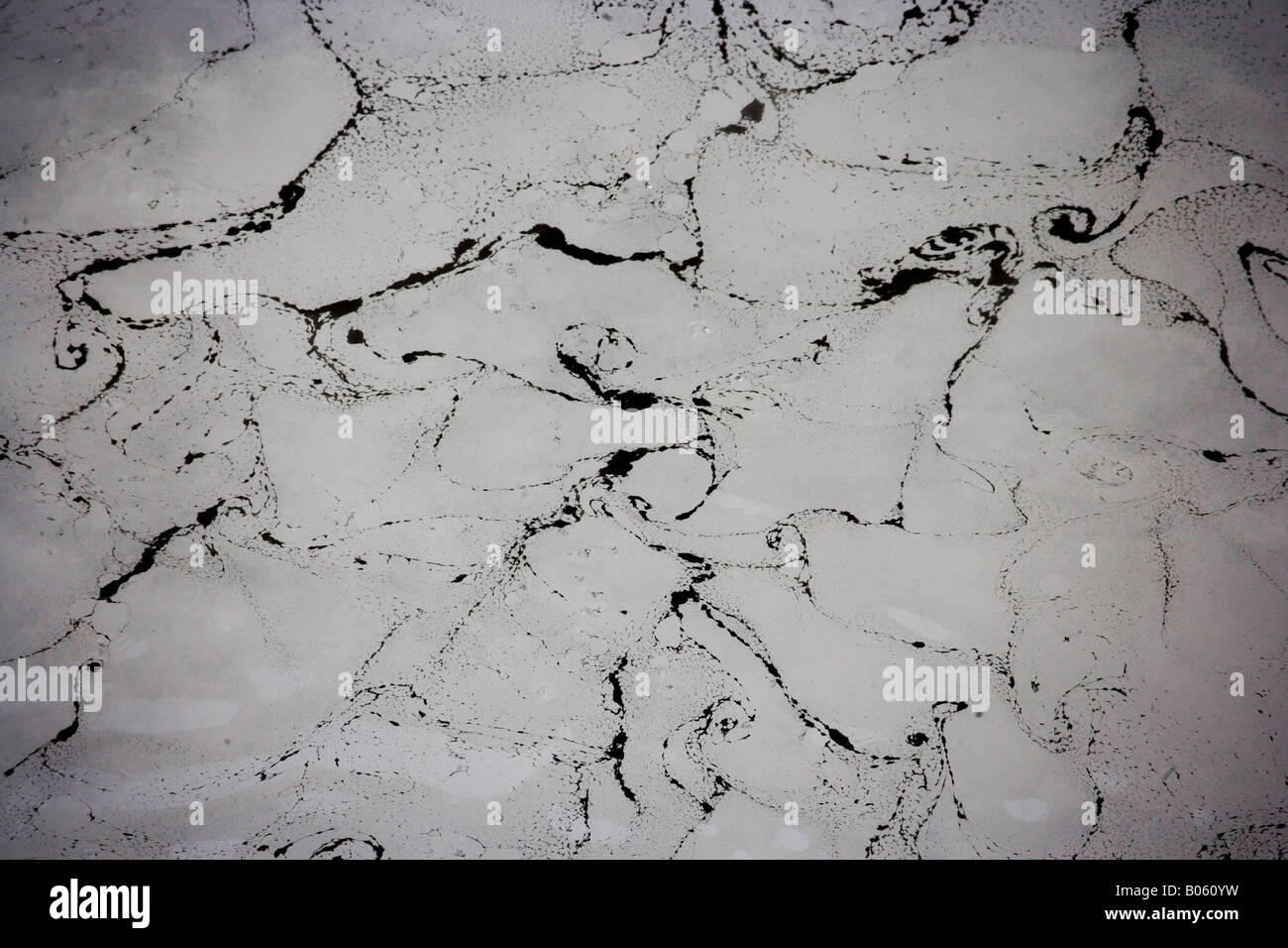 Hot mud pools boiling on the surface at Wai O Tapu Sacred Waters, Rotorua area, North Island, New Zealand Stock Photo