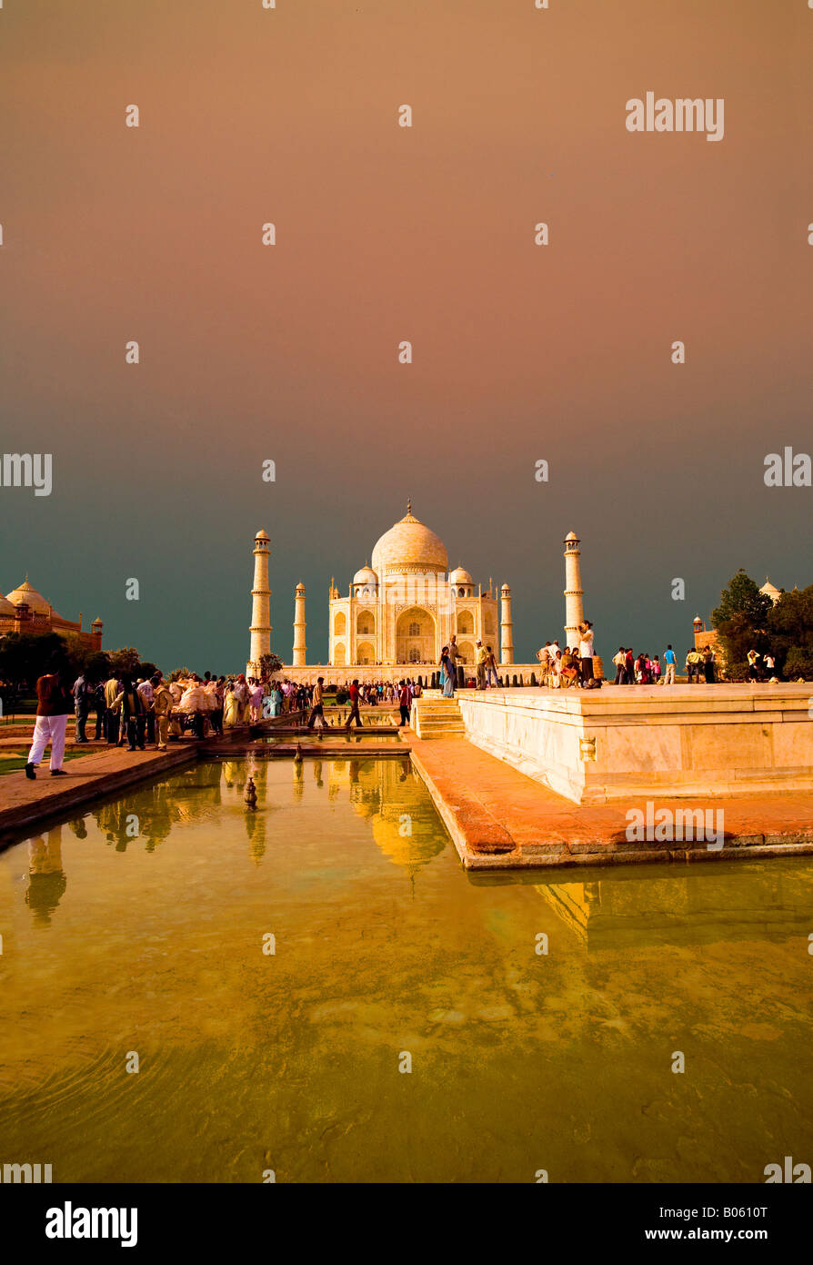 India, Agra, Taj Mahal Stock Photo