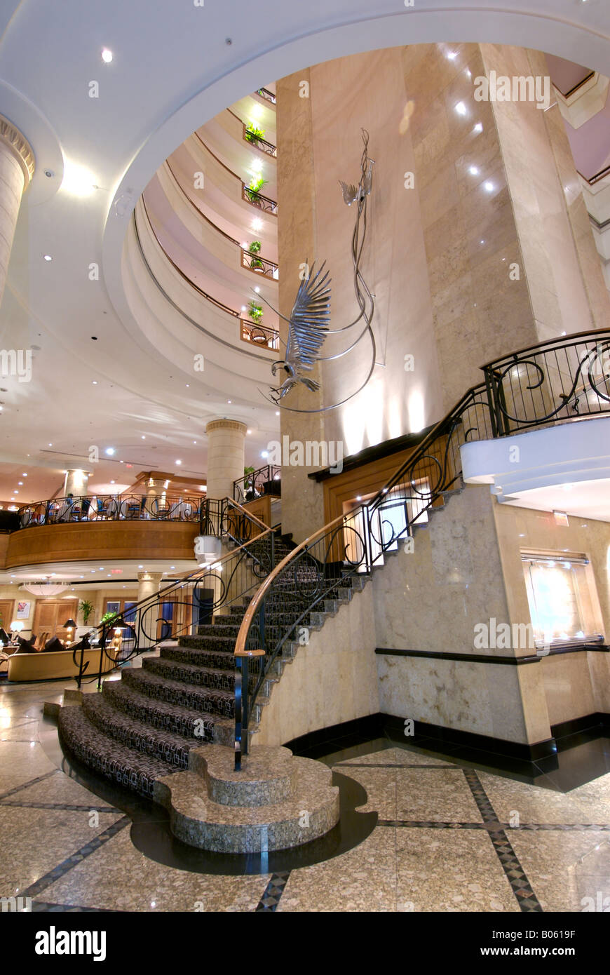 Africa, South Africa, Gauteng, Johannesburg, Sandton, Hilton hotel lobby Stock Photo